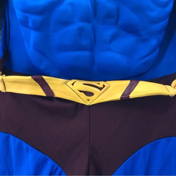 Rubies Superman Costume Boys Size Large Muscled Chest Super Man Halloween - Picture 4 of 16